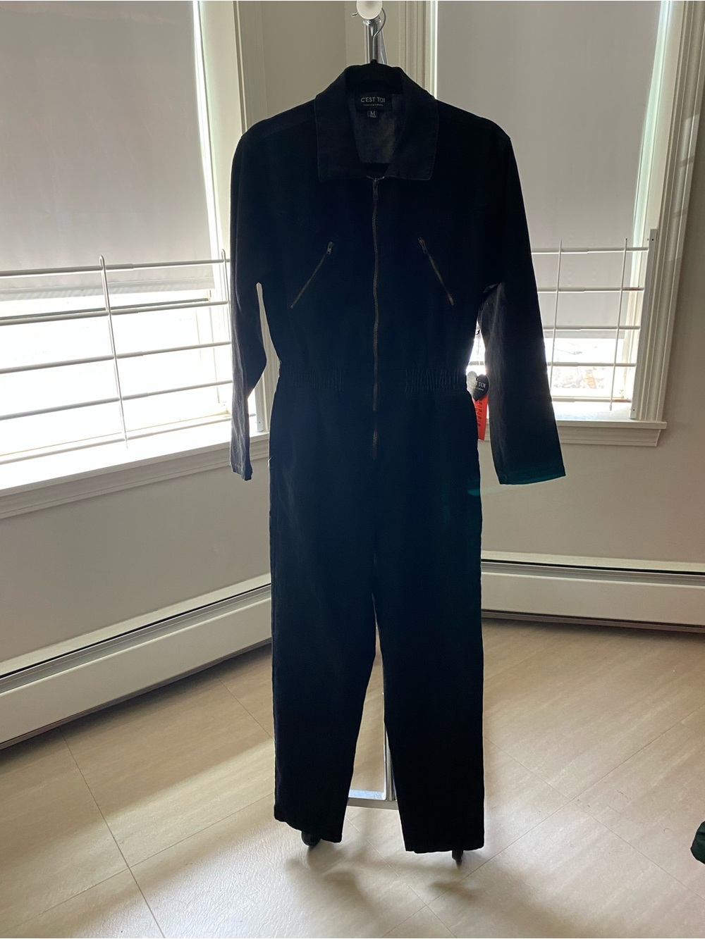 C'est Toi Black Long-Sleeve Jumpsuit